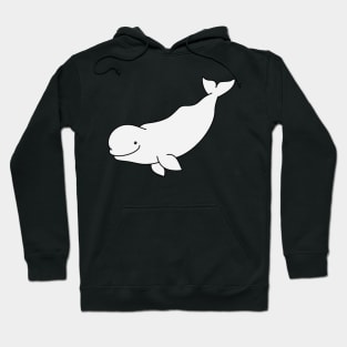 Cartoon Beluga Whale Hoodie